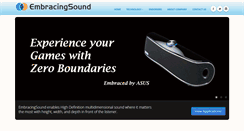Desktop Screenshot of embracingsound.com